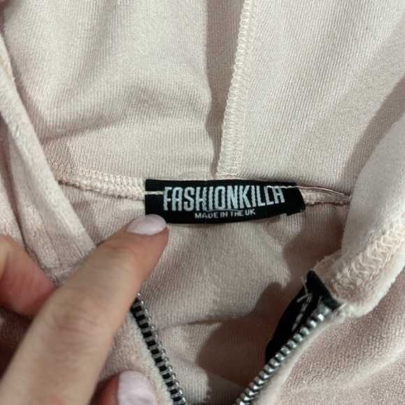 Cropped zip up. Size UK 8= US 4 - Picture 2 of 3